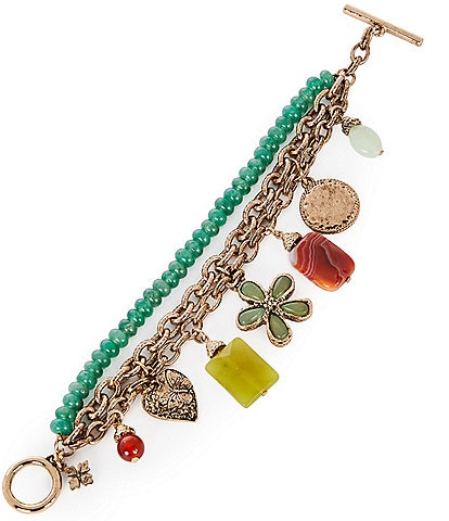 Patricia Nash Multi-Strand Charm Line Bracelet