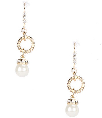 Patricia Nash Pearl Linear Earrings