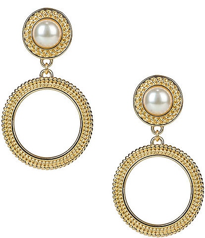 Patricia Nash Pearl Ring Drop Earrings