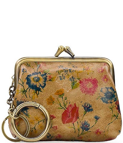 Patricia Nash Prairie Rose Large Leather Coin Purse