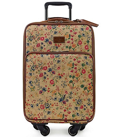 Patricia Nash Prairie Rose Vettore 22#double; Carry Spinner Suitcase