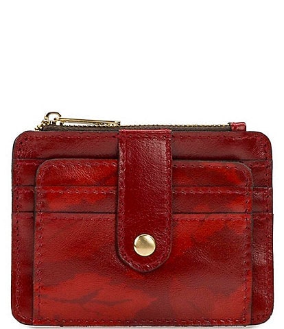 Patricia Nash Satin Leaves Cassis ID Case