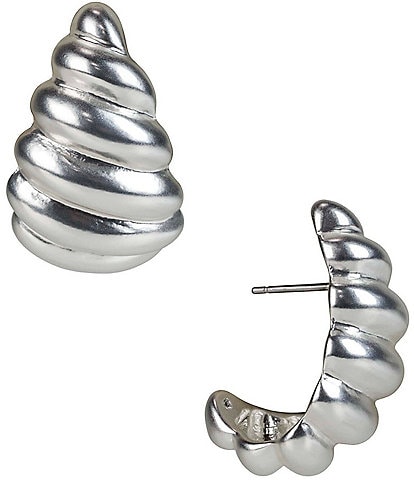 Patricia Nash Scalloped Hoop Earrings