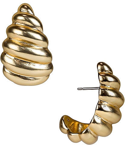 Patricia Nash Scalloped Hoop Earrings