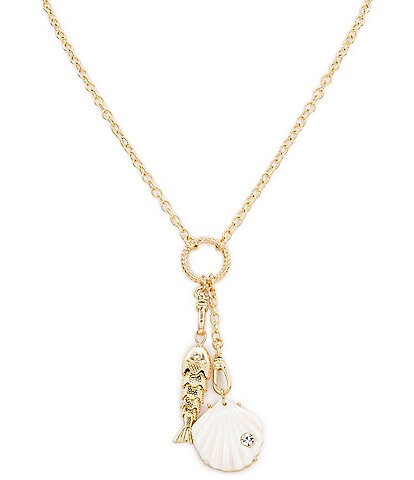 Patricia Nash Sea Shell Fish Short Pendant Necklace
