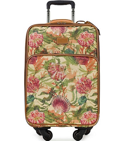 Patricia Nash Seashells by the Seashore Vettore 22#double; Carry On Spinner Suitcase