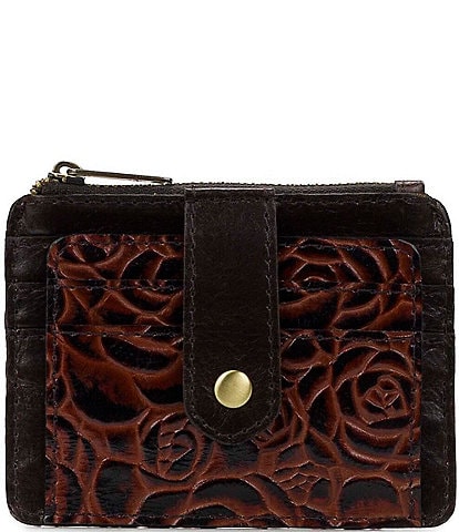 Patricia Nash Marsiliana Mirror Wristlet - Doorways to Italy ,Cognac