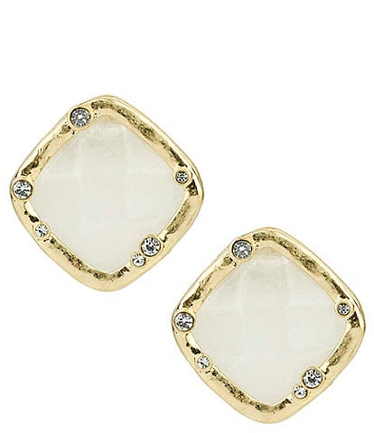 Patricia Nash Stone Button Stud Earrings
