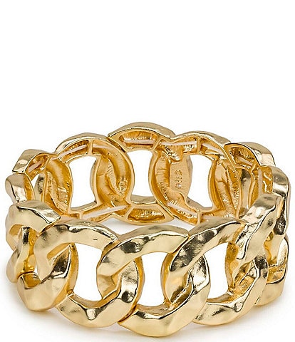 Patricia Nash Hammered Link Stretch Bracelet