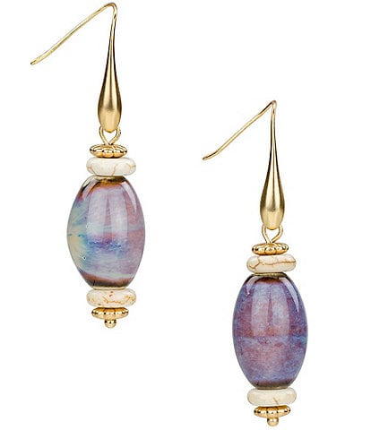 Patricia Nash Teal Bead Drop Earrings