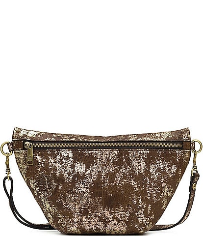 Patricia Nash Tinchi Chocolate Washed Suede Belt Bag