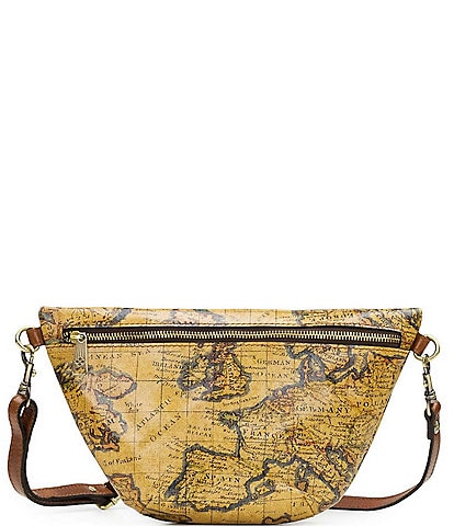 Patricia Nash Tinchi European Map Leather Belt Bag