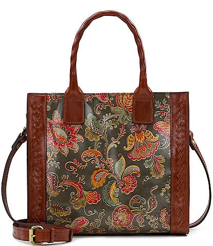 Patricia Nash Vintage Italian Floral Curry Tote Bag