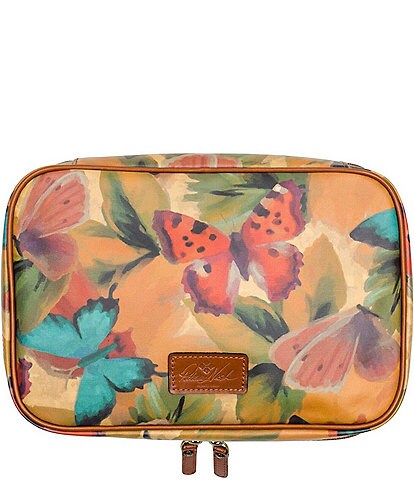 Patricia Nash Watercolor Butterfly Collection Ilaria Hanging Toiletry Kit