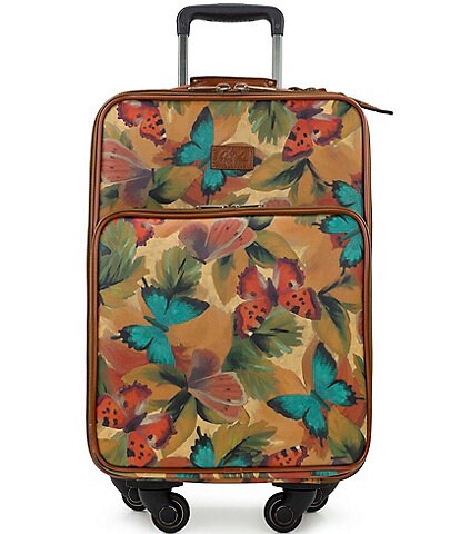 Patricia Nash Watercolor Butterfly Collection Vettore Trolley Carry-On Spinner