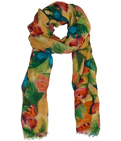 Patricia Nash Watercolor Butterfly Scarf