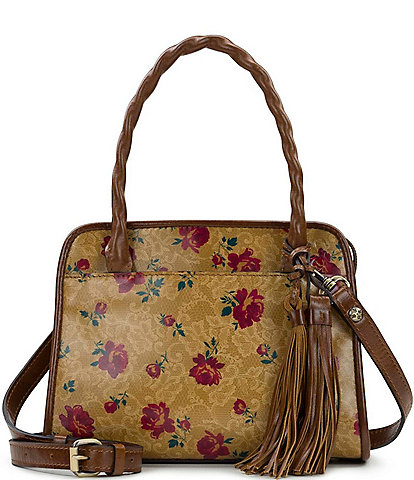 Patricia Nash Western Lace Print Paris Satchel Bag