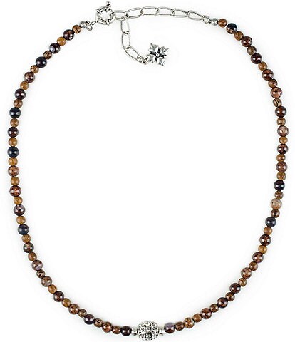 Patricia Nash Wood Bead Collar Necklace
