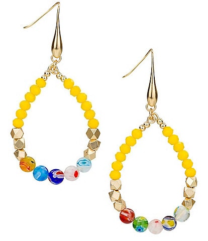Patricia Nash Yellow Tear Drop Earrings
