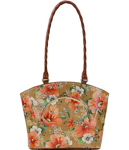Patricia Nash Zorita Floral Frame Satchel Bag