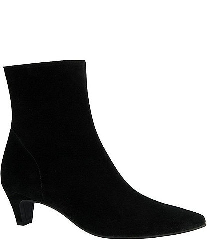 Paul Green Ciara Suede Kitten Heel Booties