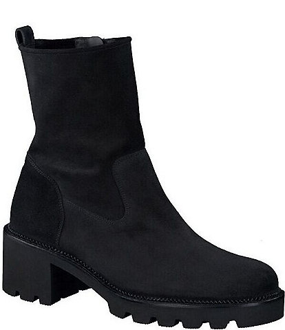 Paul Green Wanda Suede Lug Sole Booties