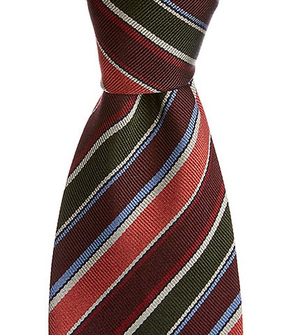 Paul Smith Club Stripe 3.14" Silk Tie