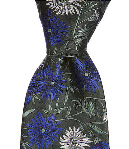 Paul Smith Flowers 3.14#double; Woven Silk Tie