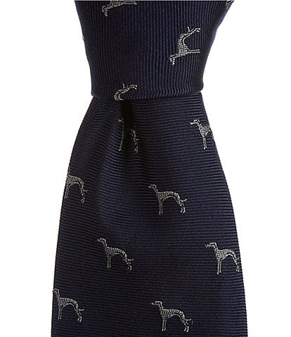 Paul Smith Greyhound 3.14" Woven Silk Tie