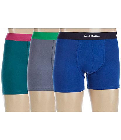 Paul Smith Mixed Print 3.5#double; Inseam Boxer Briefs 3-Pack