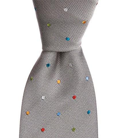 Paul Smith Multicolor Spot 3.14#double; Silk Tie