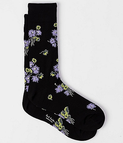 Paul Smith Narcissi Floral Crew Socks
