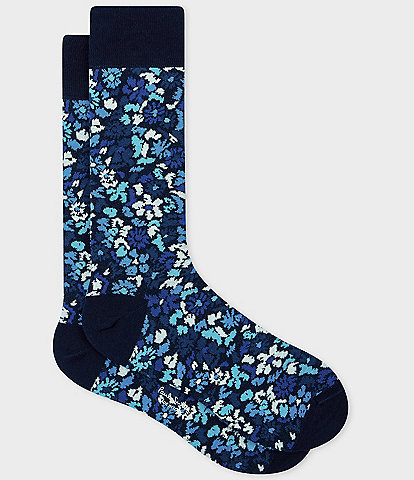 Paul Smith Pencil Floral Crew Socks