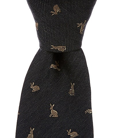 Paul Smith Rabbits 3.14#double; Silk Blend Tie