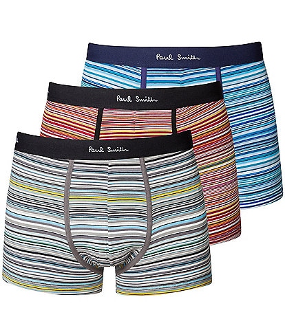 Paul Smith Signature Striped 2.75#double; Trunks 3-Pack