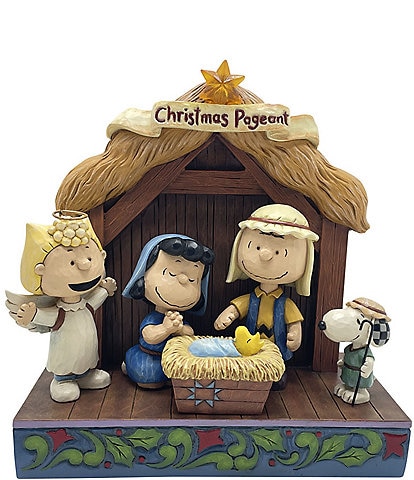 Peanuts by Jim Shore Nativity Christmas Pageant Light-Up Scene Figurine