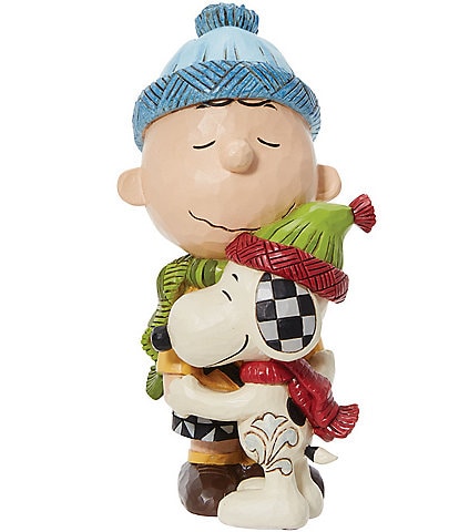 Peanuts by Jim Shore Snoopy & Charlie Brown Hugging Figurine