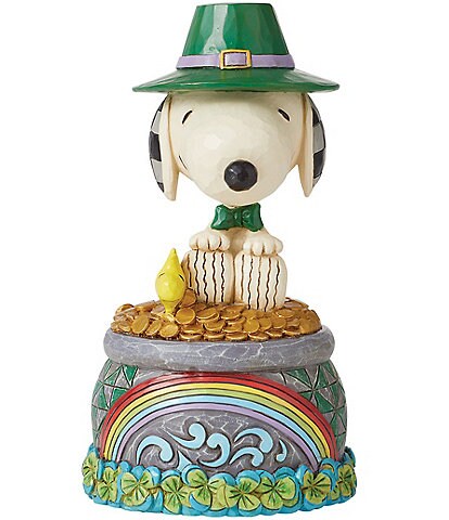 Peanuts by Jim Shore Snoopy on Pot of Gold Figureine