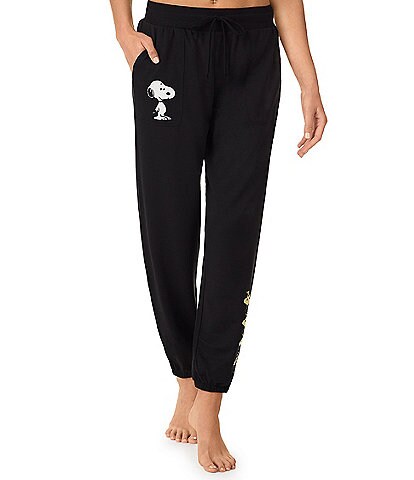 Peanuts Snoopy and Woodstock Applique Coordinating Sleep Joggers