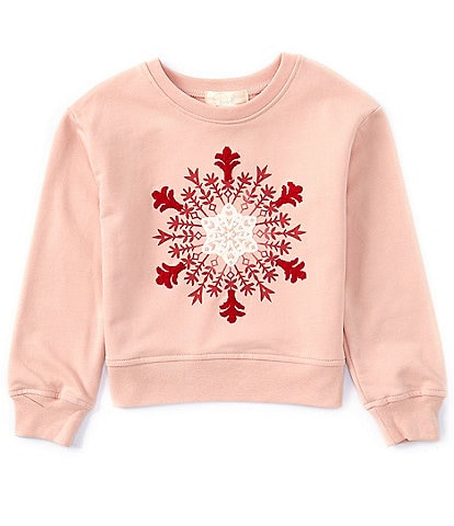 Peek Little/Big Girls 2T-10 Long-Sleeve Snowflake Top