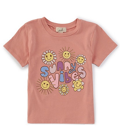 Peek Little/Big Girls 2T-10 Short Sleeve Sunny Vibes T-Shirt
