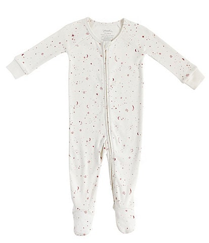 Pehr Baby Newborn-18 Months Long Sleeve Stardust Printed Footed Sleeper