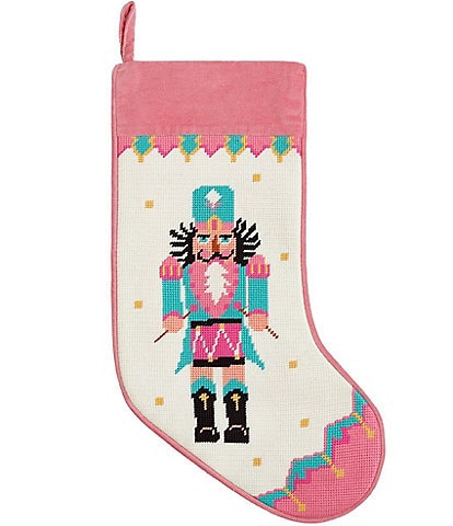 Peking Handicraft Drummer Embroidered Needlepoint Holiday Stocking