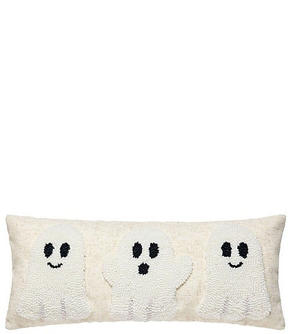 Peking Handicraft Ghost Trio Wool Hook Lumbar Pillow