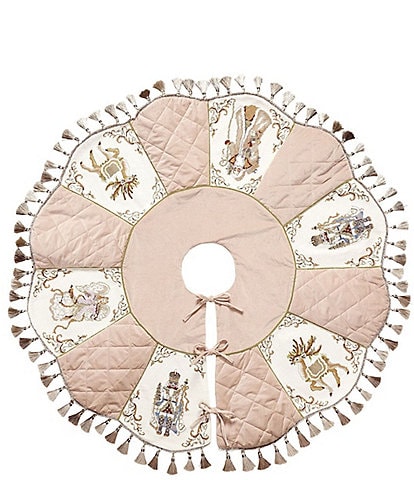 Peking Handicraft Nostalgic Embroidered Needlepoint Tree Skirt