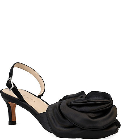 Pelle Moda Uzma Satin Statement Bow Dress Sandals