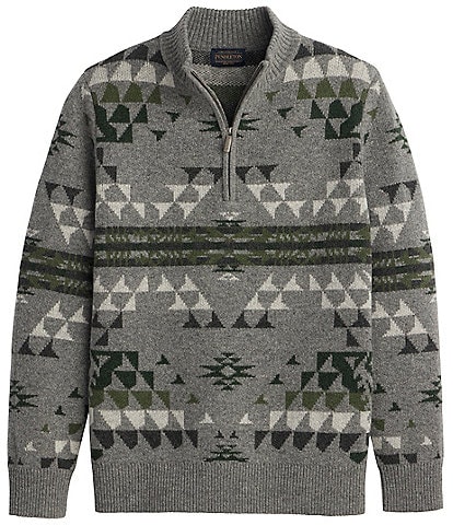 Pendleton Autumn Birch Lambswool Quarter-Zip Pullover