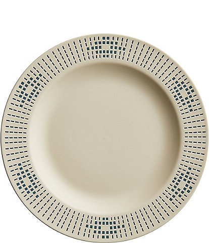 Pendleton Beaded Sandshell Stoneware Dinner Plates, Set of 4
