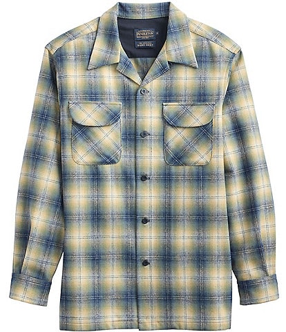 Pendleton Board Plaid Ombre Long Sleeve Woven Shirt