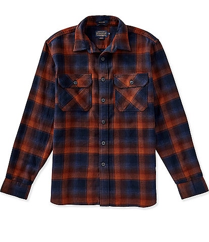 Pendleton Burnside Flannel Multi Color Plaid Long Sleeve Woven Shirt